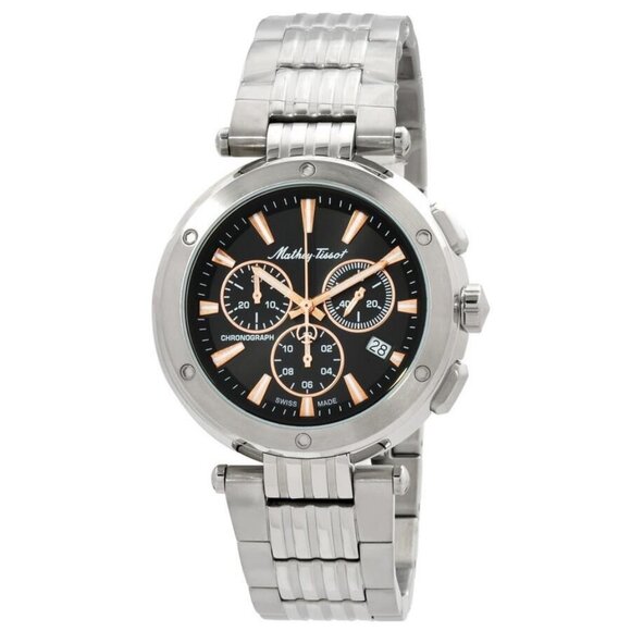 NWT Mathey-Tissot Fashion Men's Quartz Steel Authentic Watch - Picture 1 of 3